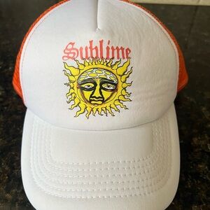 Urban Outfitters Sublime White and Orange Trucker Hat
